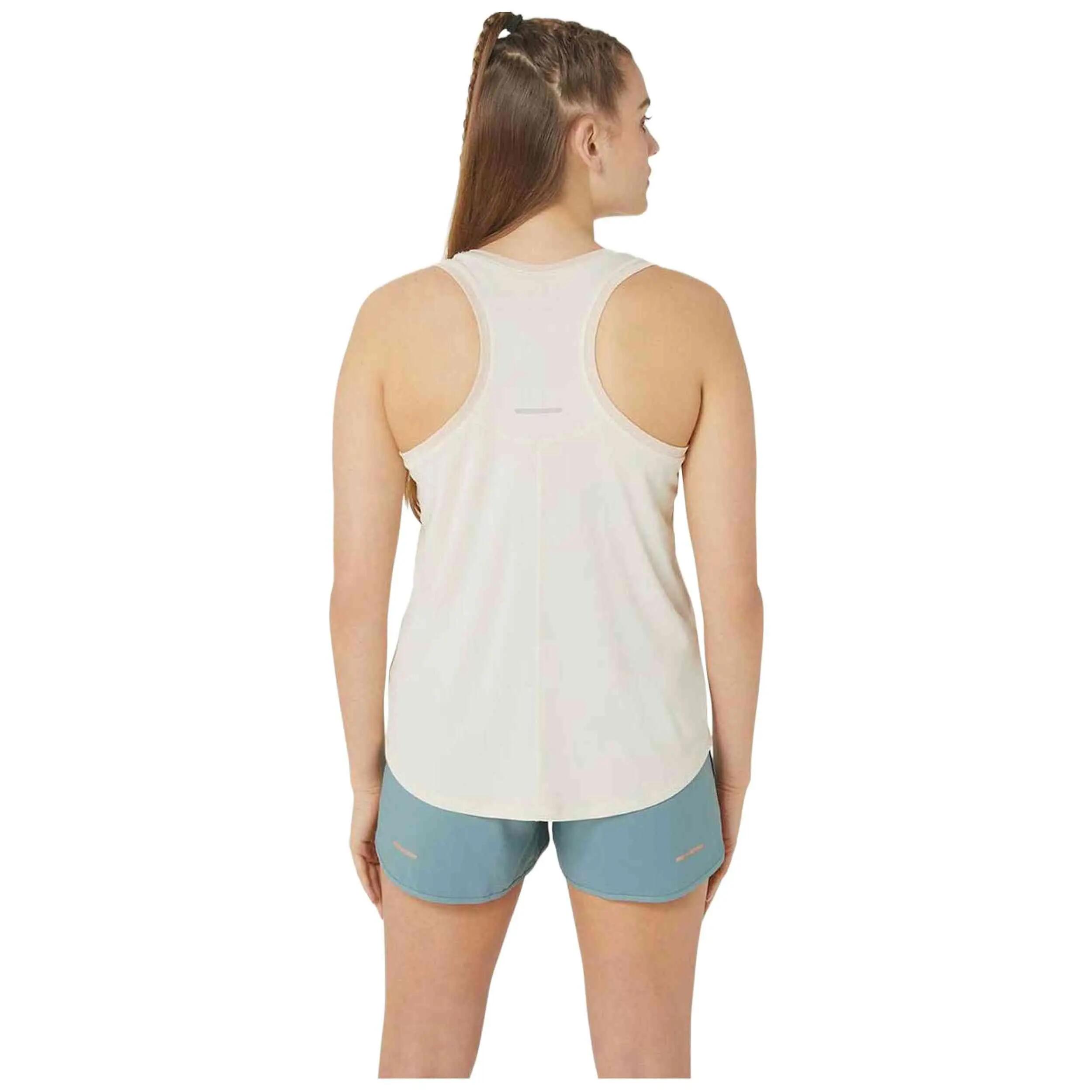 Maglia da basket Asics modello Camiseta ASICS Race sin mangas blanco m per donne 3/5