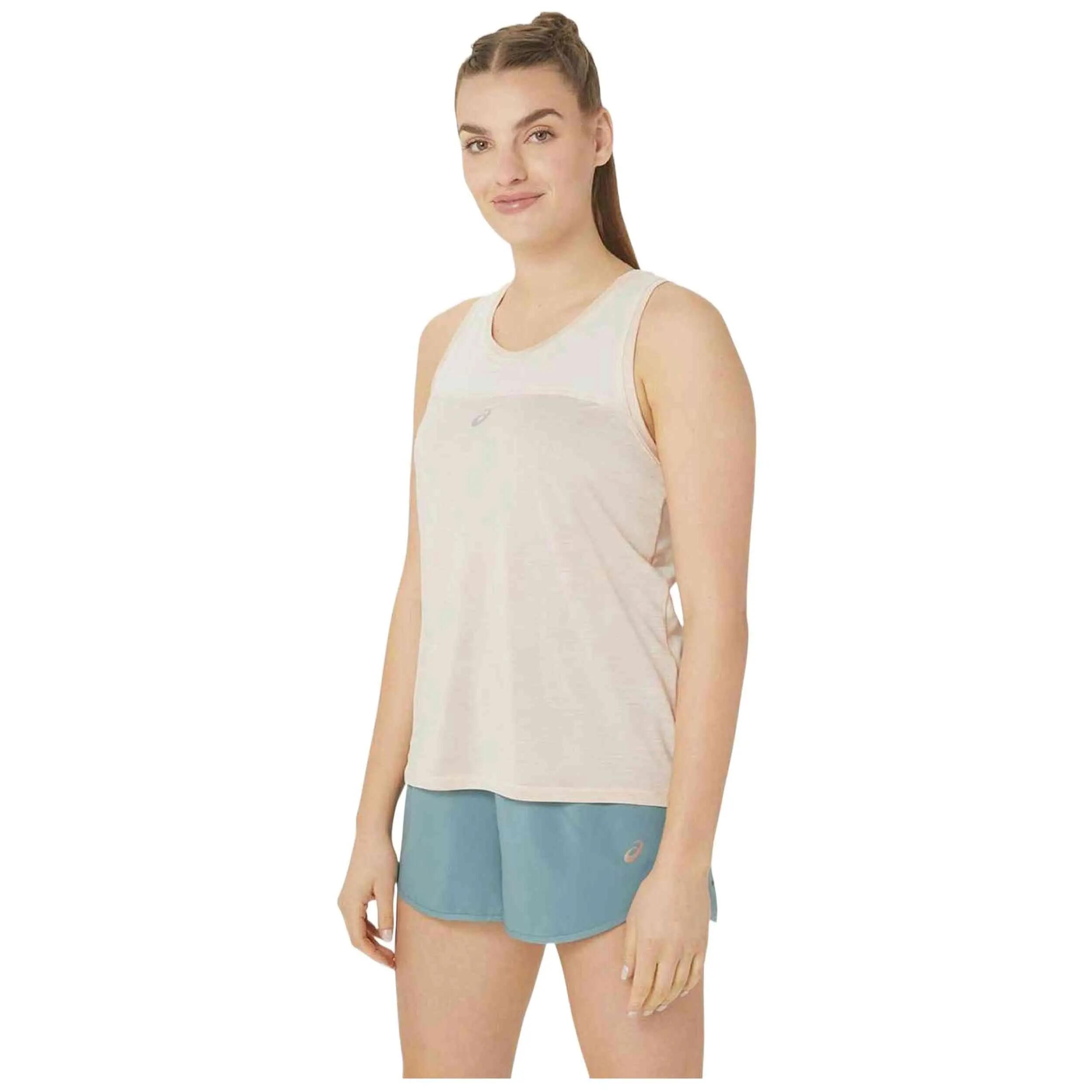 Maglia da basket Asics modello Camiseta ASICS Race sin mangas blanco m per donne 2/5