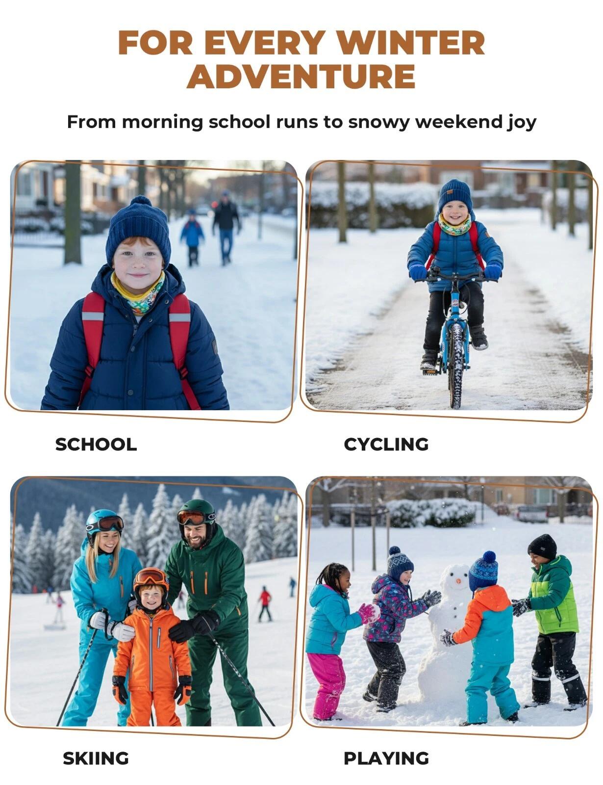 ROCKBROS Kinder Winter Sturmhaube 6/6