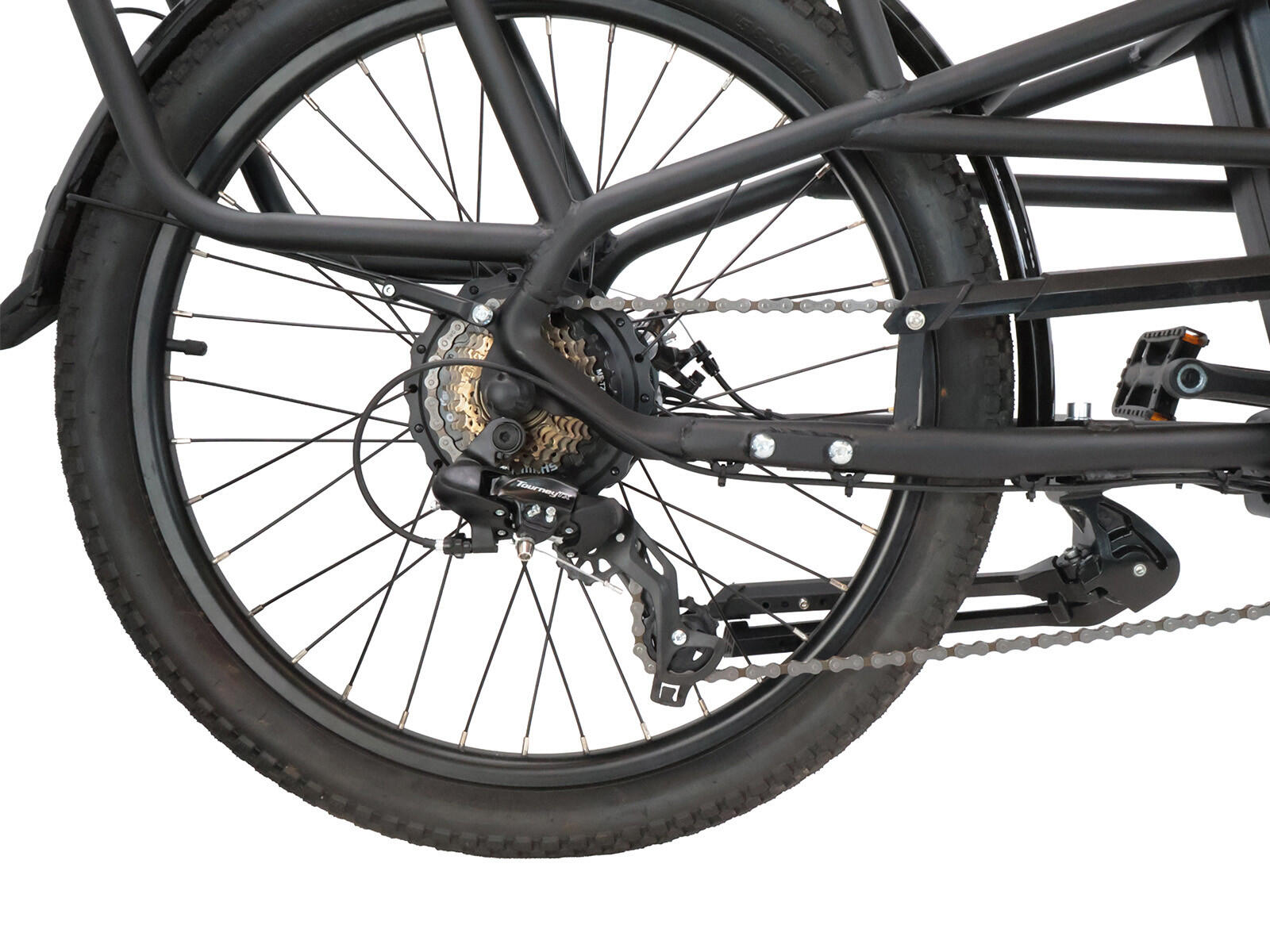 Villette le Prolongé longtail transportfiets zwart 2/5