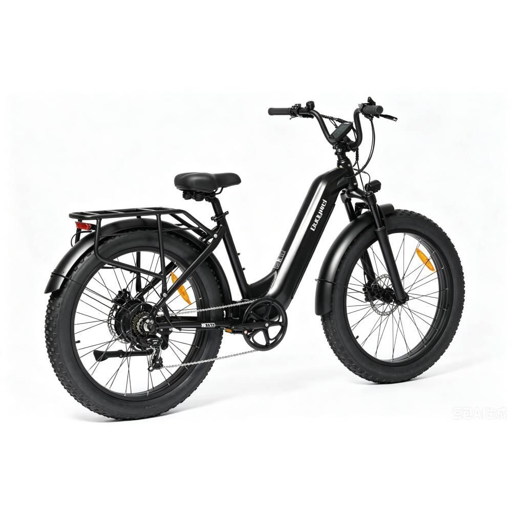 D9 vélo électrique adulte, batterie 48V15Ah, pneus fat 26×4.0". 5/13