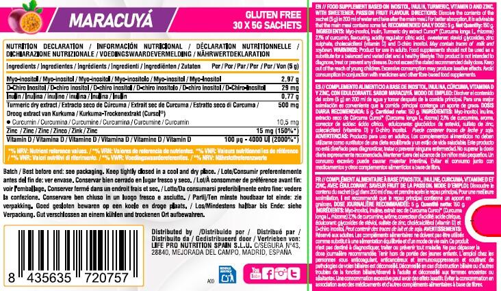 OvaPro Inositol Formula - 30 saszetek Marakuja LifePRO 2/5