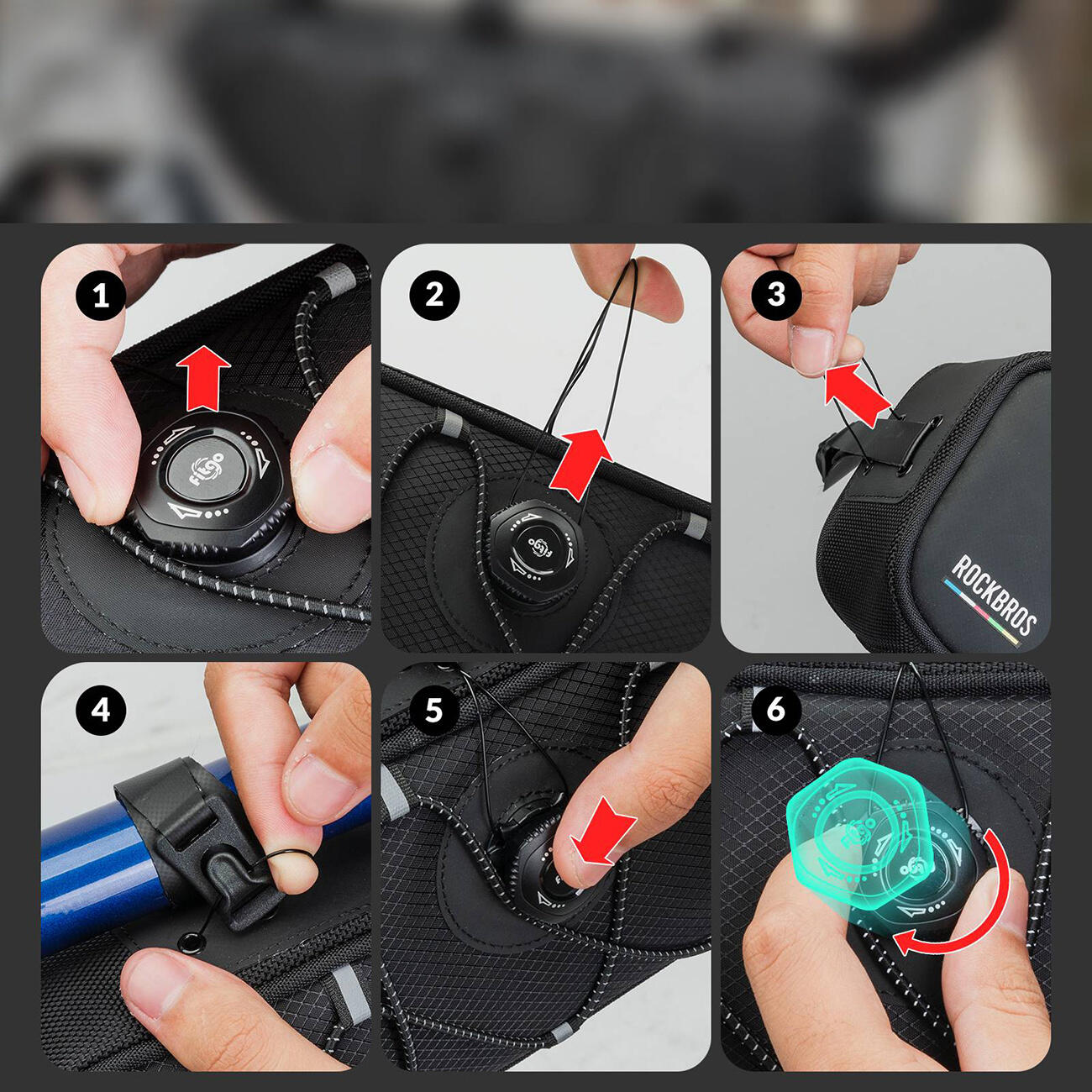Torba rowerowa pod ramę wodoodporna 7/7