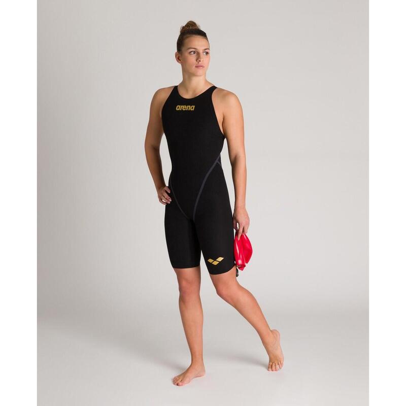 Arena Powerskin Carbon Core FX Closedback Kneesuit - Black/ Gold