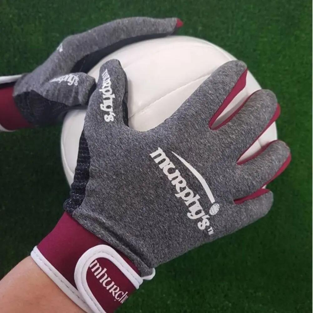 Gaelic Gloves Grey/Maroon 12Y