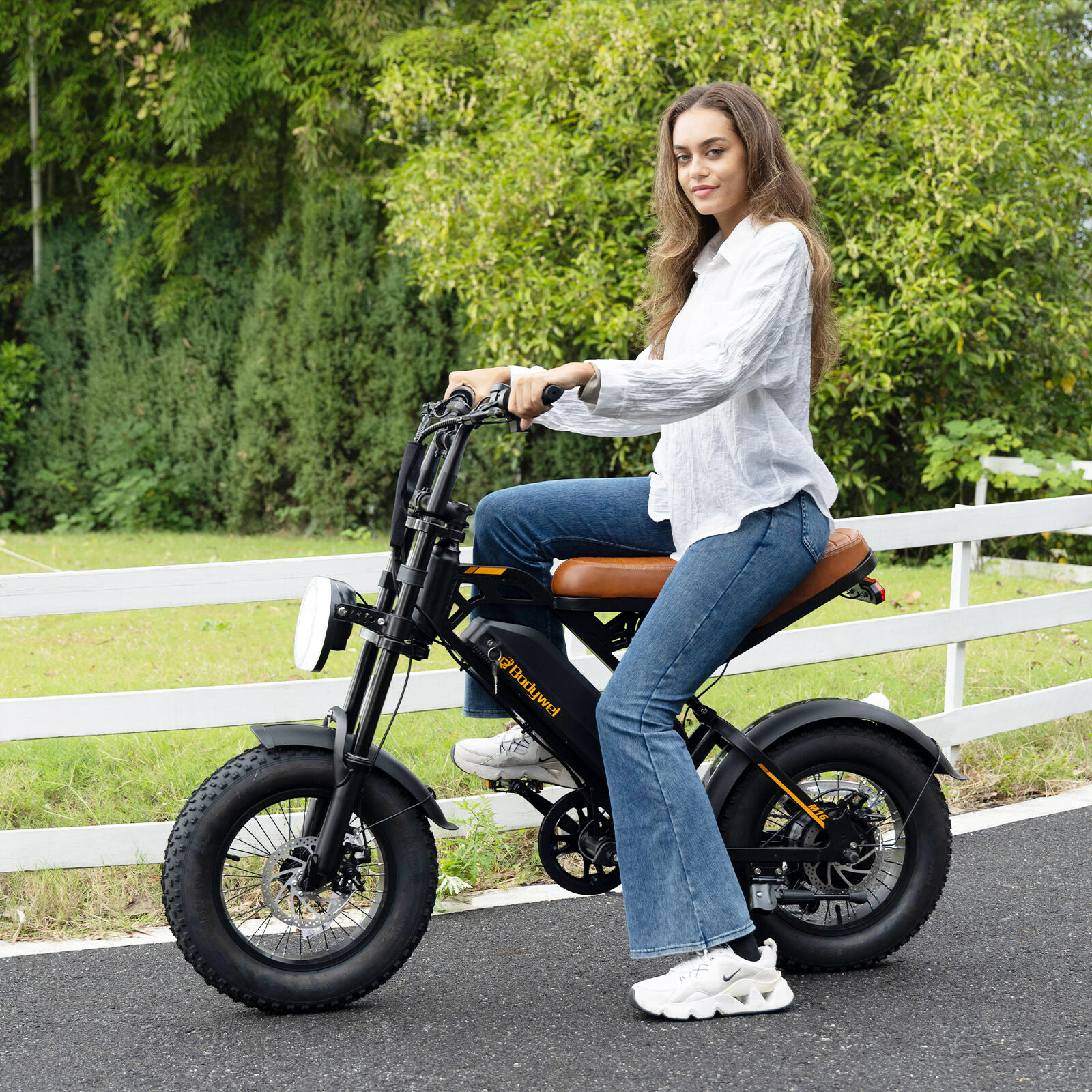 M16 bici elettrica adulti, batteria 48V13Ah, pneumatici grassi 16×4.0", IPX4 13/13