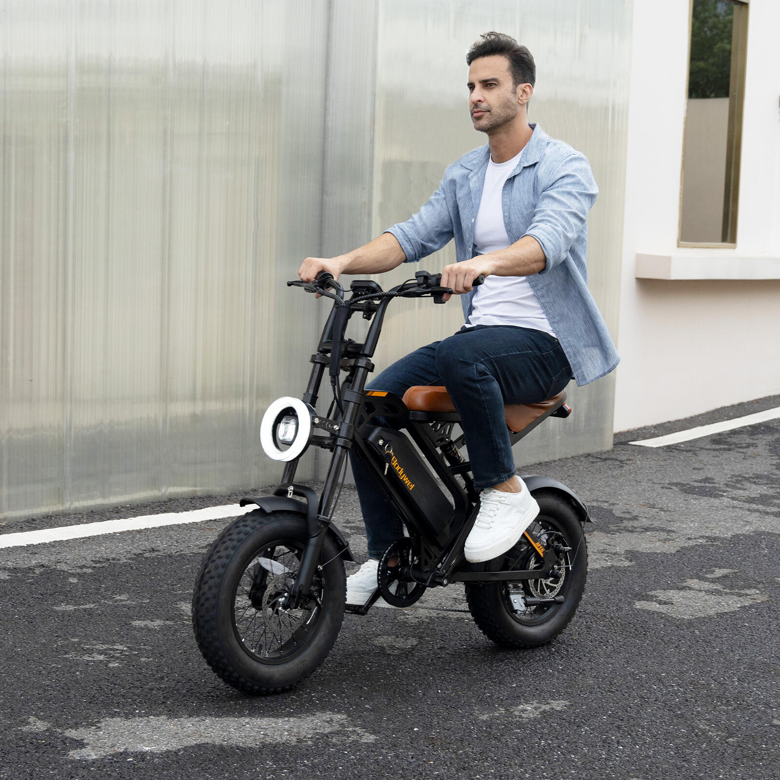 M16 bici elettrica adulti, batteria 48V13Ah, pneumatici grassi 16×4.0", IPX4 12/13