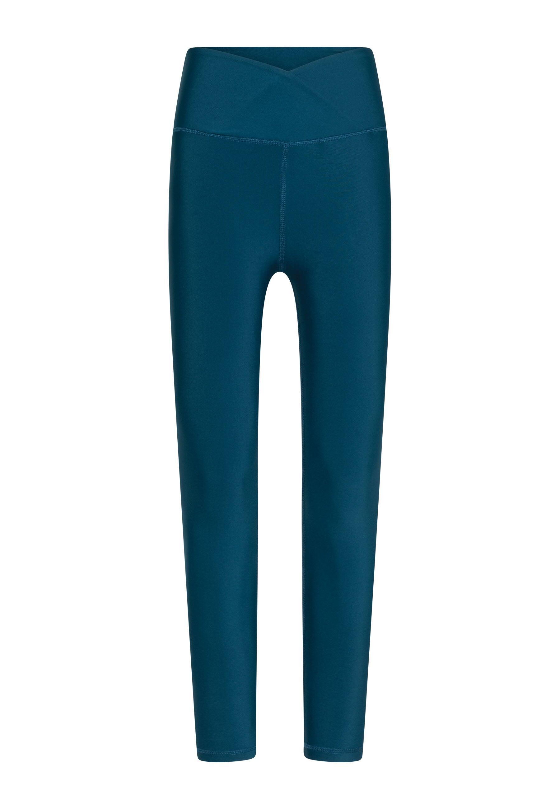 1096 Ve Waist Leggings in blu petrolio 3/4