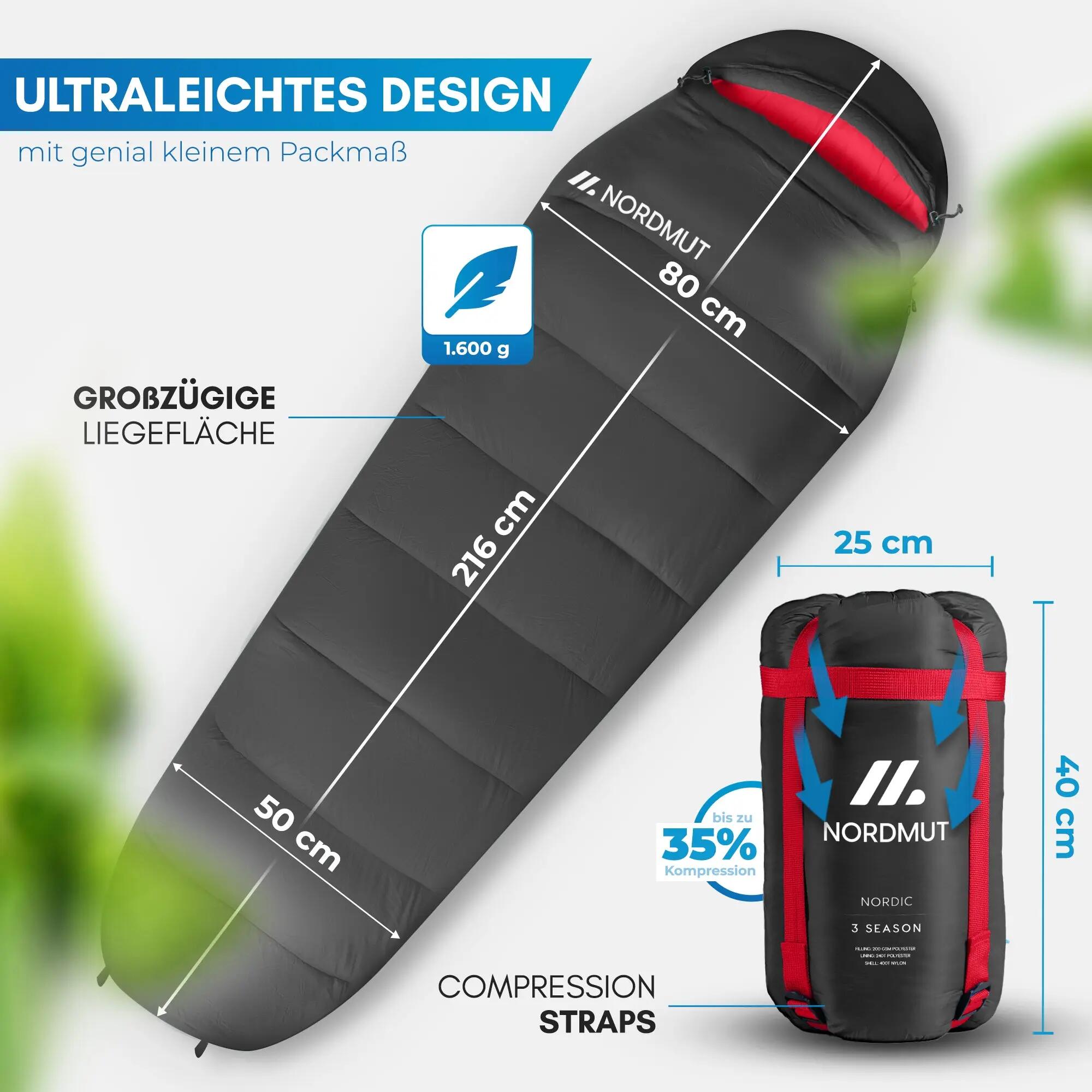 Unisex - Camping - Schlafsack - 3‑Jahreszeiten - Abisko 5/5