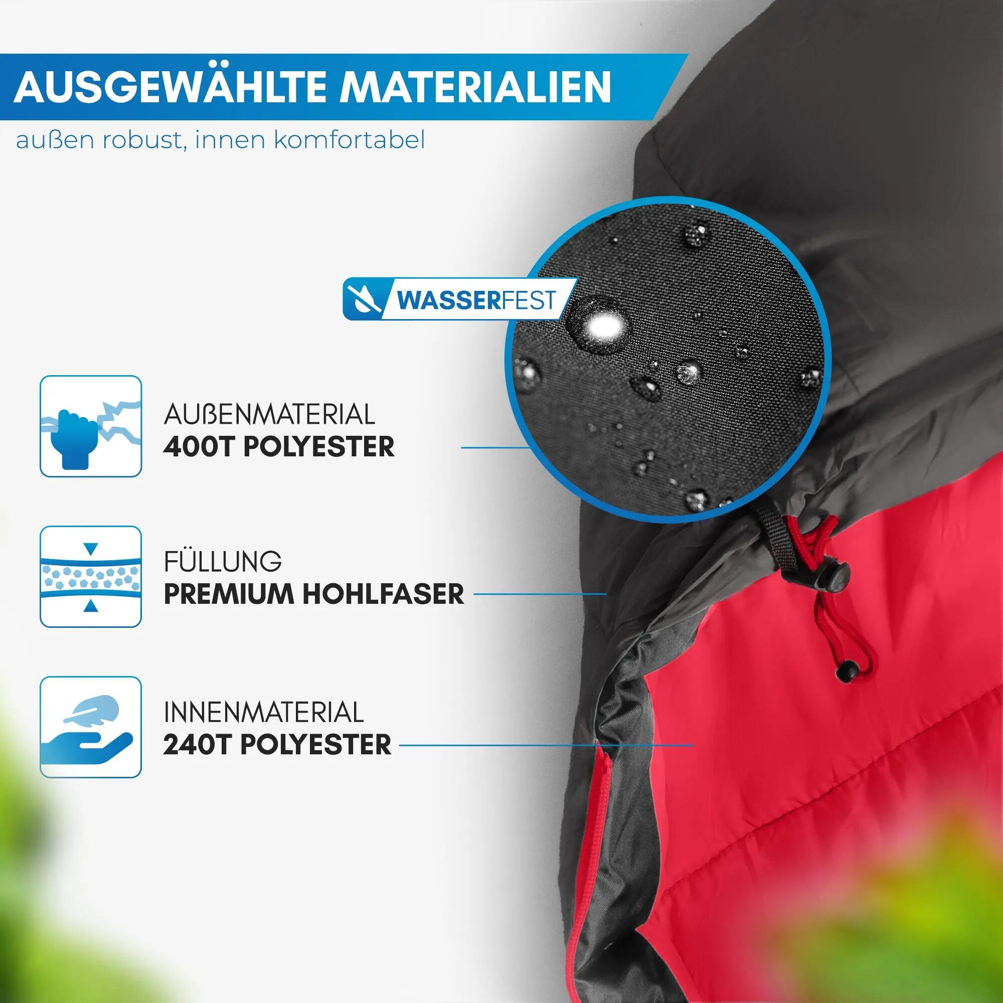Unisex - Camping - Schlafsack - 3‑Jahreszeiten - Abisko 3/5