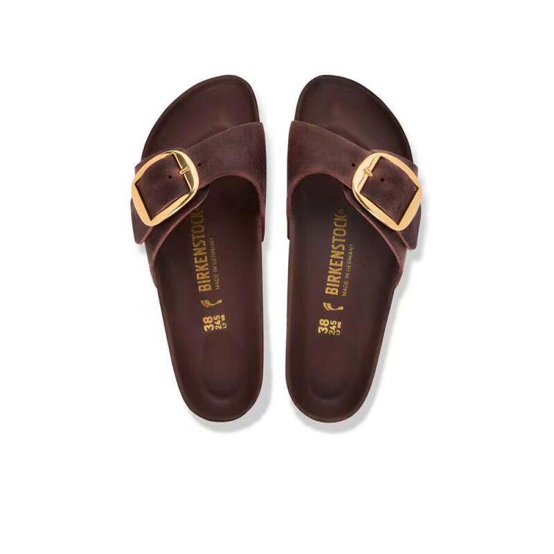 Sandalias Bio Mujer Birkenstock Madrid Big Buckle Marrón 4/4