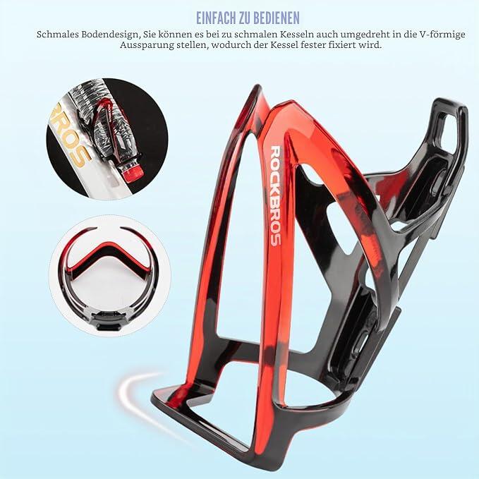 ROCKBROS Fahrrad-Flaschenhalter aus Polycarbonat, 2er-Set 4/5