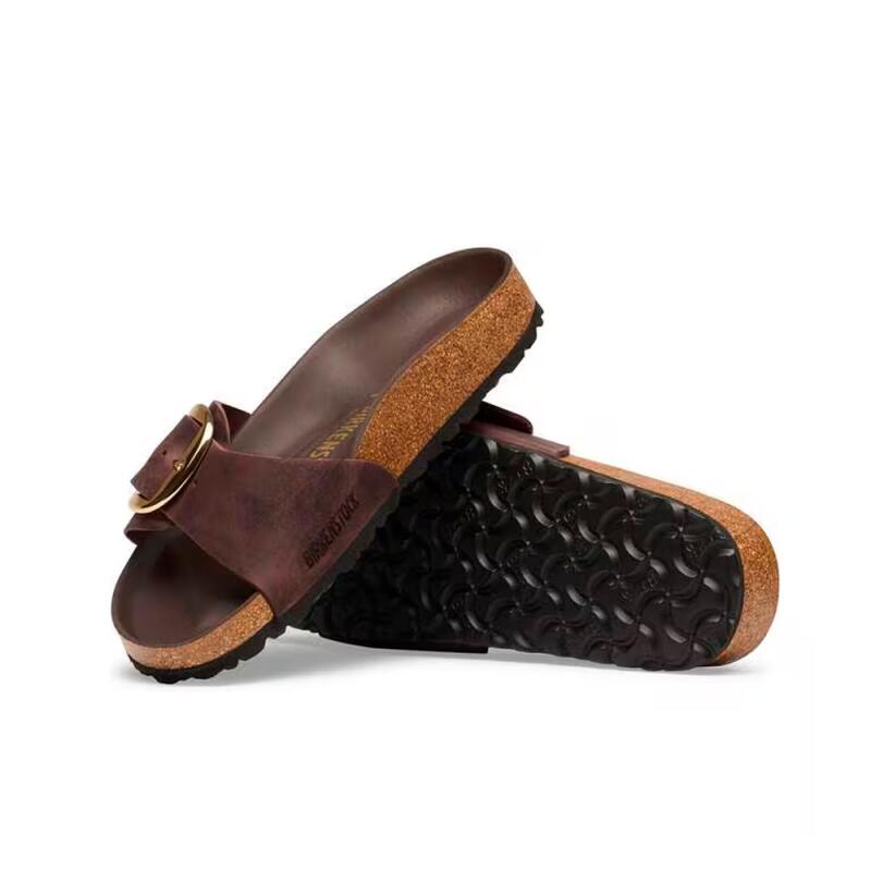 Sandali Bio Donna Birkenstock Madrid Big Buckle Marrone 3/4