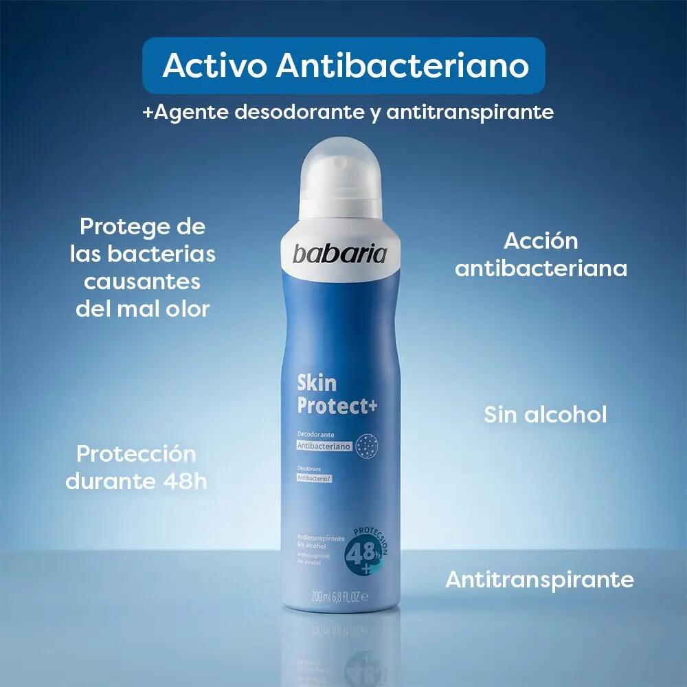 Babaria - Desodorante Mujer y Hombre en Spray Invisible Pack de 3UD 4/7