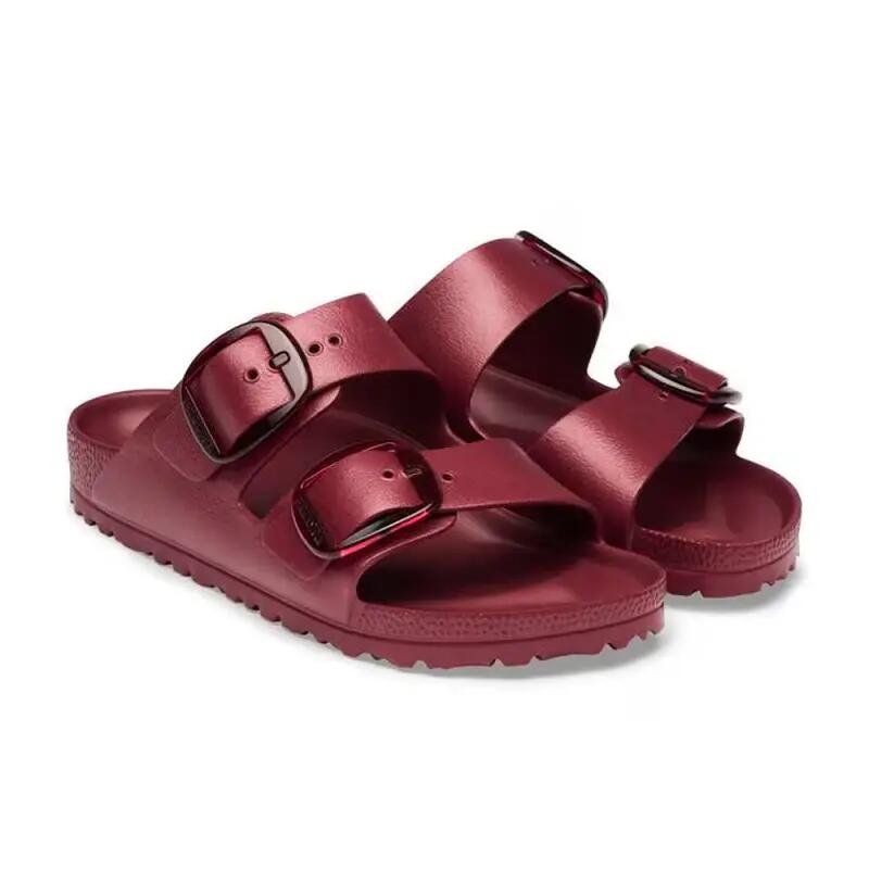 Sandalias Planas Mujer Birkenstock Arizona Big Buckle Eva Burdeos 4/4