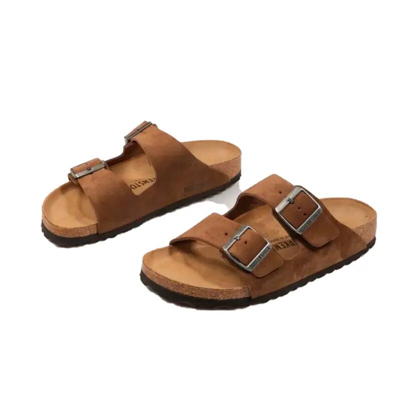 Sandales Homme Birkenstock Arizona Marron 2/3