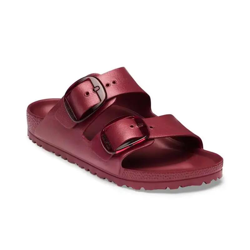 Sandalias Planas Mujer Birkenstock Arizona Big Buckle Eva Burdeos 2/4