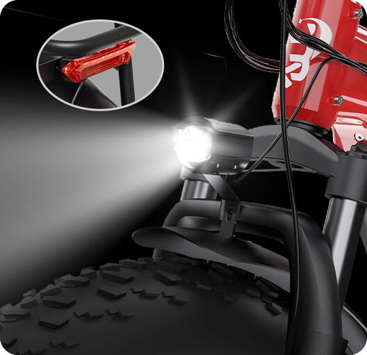 Bicicleta elétrica Bodywel D9 para adulto bateria 48V15Ah pneu 26×4.0" 5/7