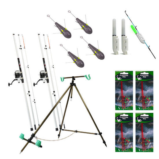 FISH-XPRO Beach Set Deluxe - Kit Complet de Pêche en Bord de Mer