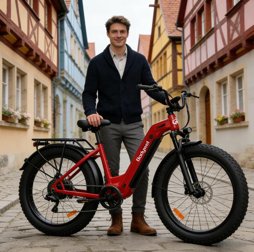 D9 vélo électrique adulte, batterie 48V15Ah, pneus fat 26×4.0". 7/14