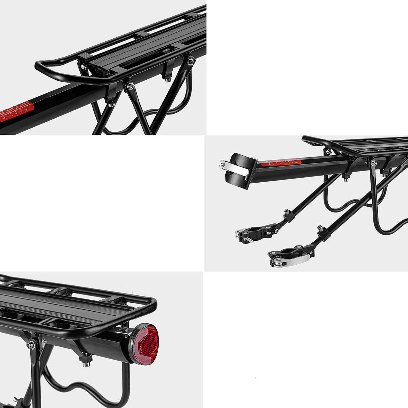 Bagażnik rowerowy tylny na sztycę aluminiowy do 25kg 5/6
