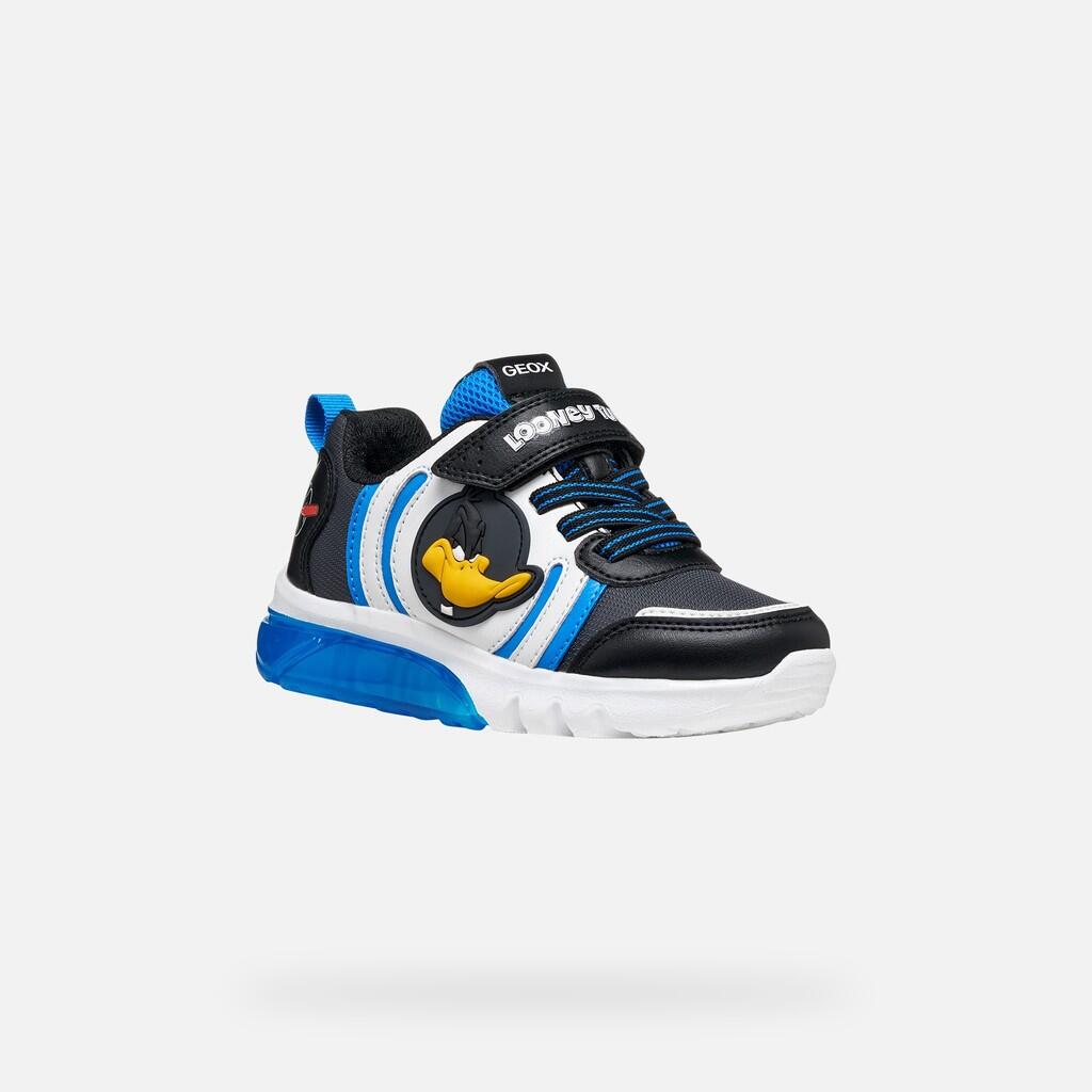 Baskets Garçon J CIBERDRON BOY Noir/Bleu Roi 3/7