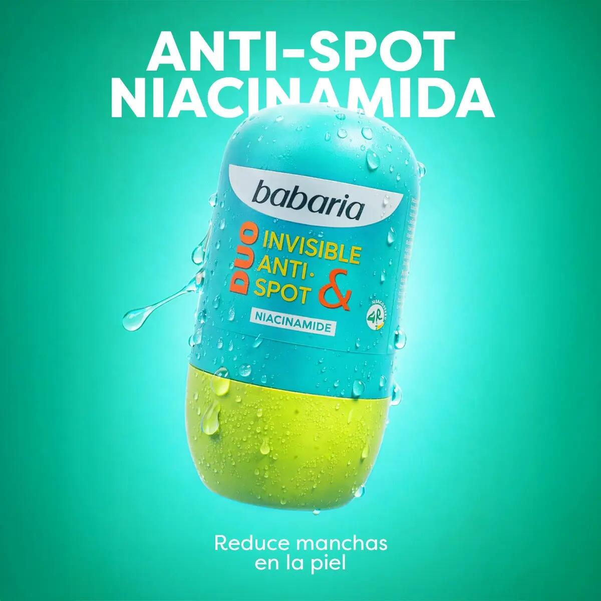 BABARIA  Desodorante Mujer y Hombre Duo Invisible&AntiSpot Pack 3UD 5/7