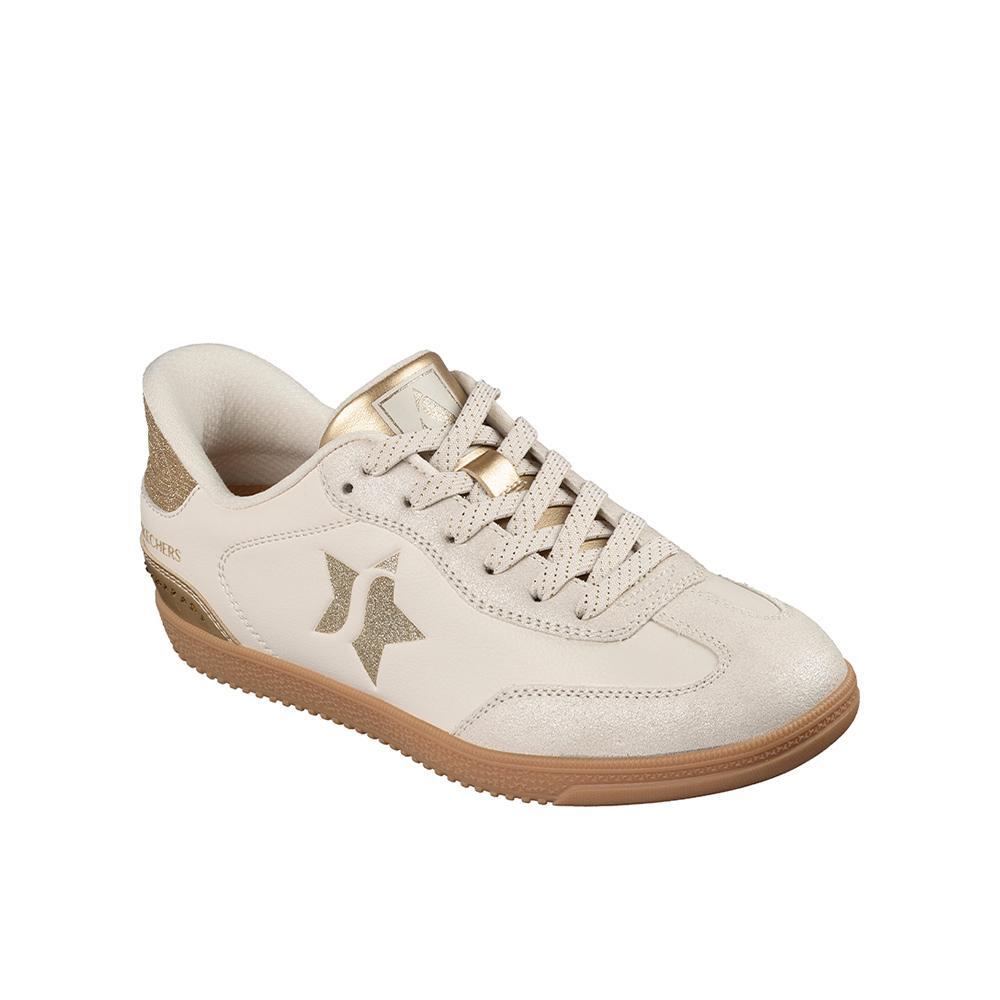 Sapatilhas Skechers Muher Hotshot Duraleather Bege 2/4