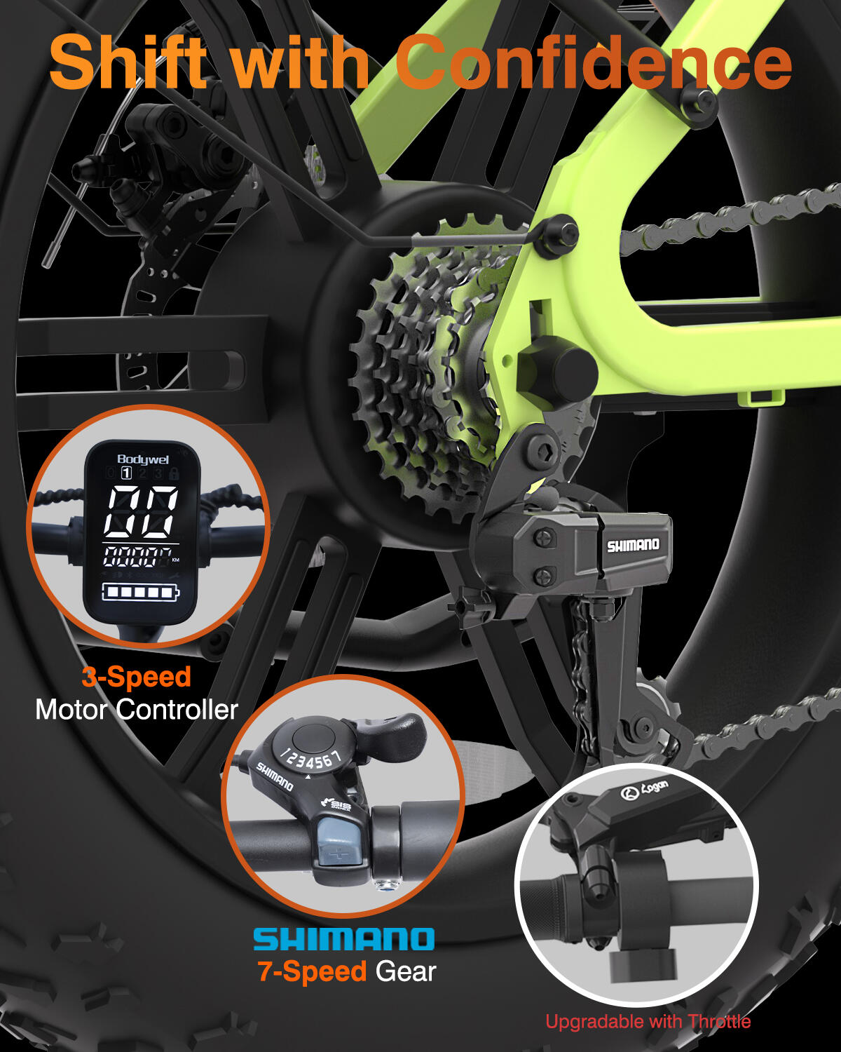F20PRO vélo électrique adulte, batterie 48V20Ah, pneus 20×4.0". 13/13