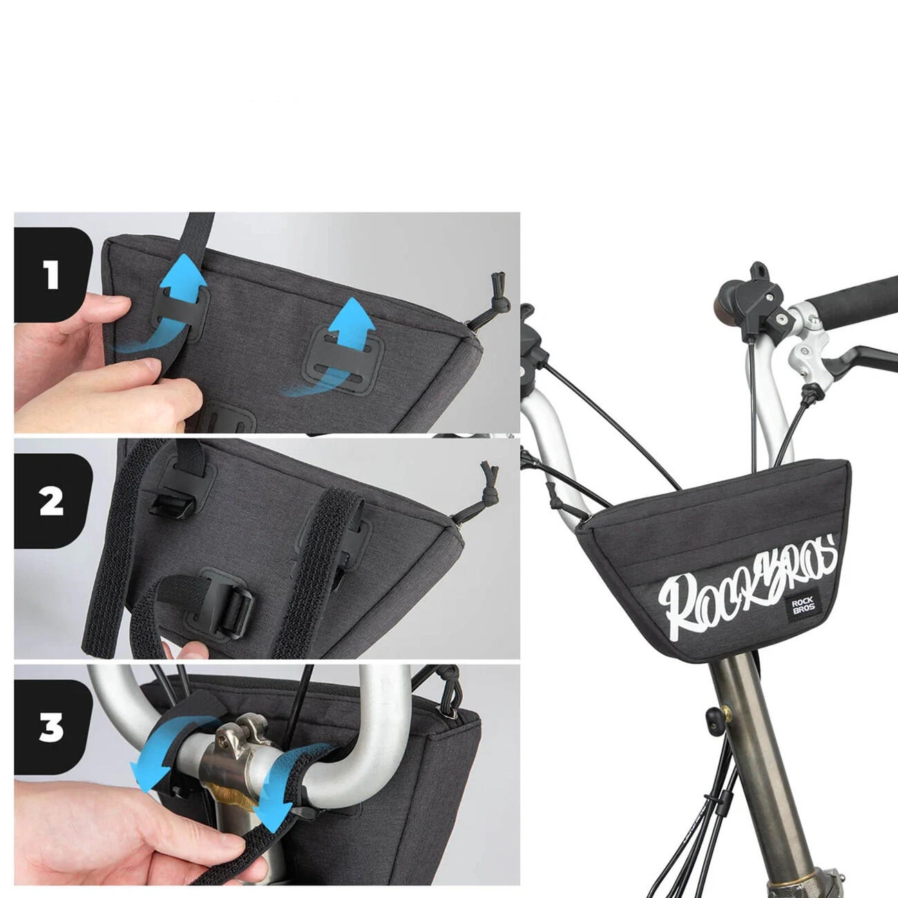 Torba rowerowa na kierownicę trapezoidalna 5/5