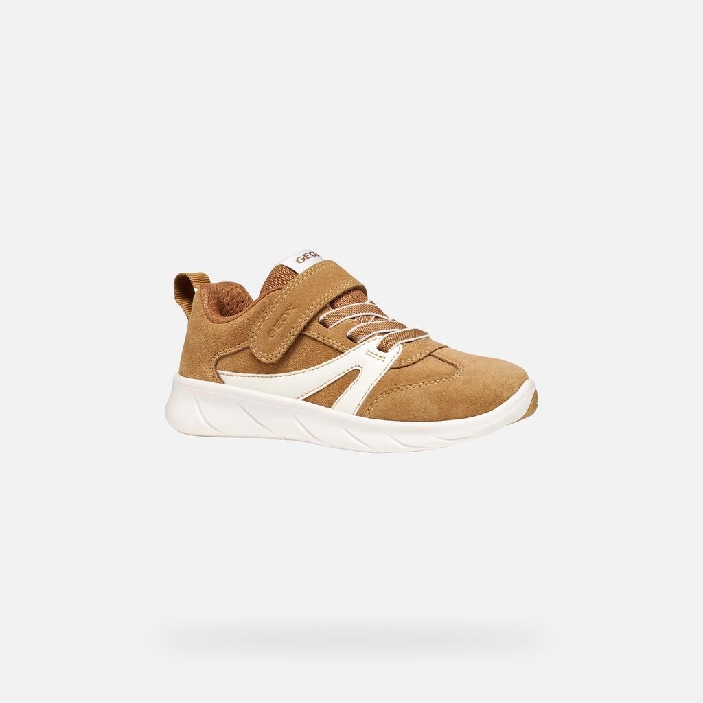 Baskets Garçon FOOT-RUN BOY Caramel/Blanc 3/7