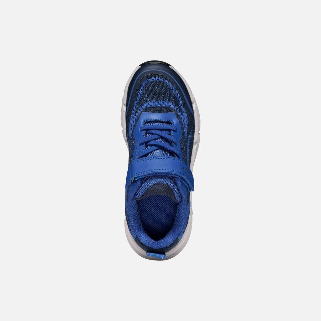 Baskets Garçon J FLEXYPER PLUS BOY Bleu Roi/Bleu Marine 6/7