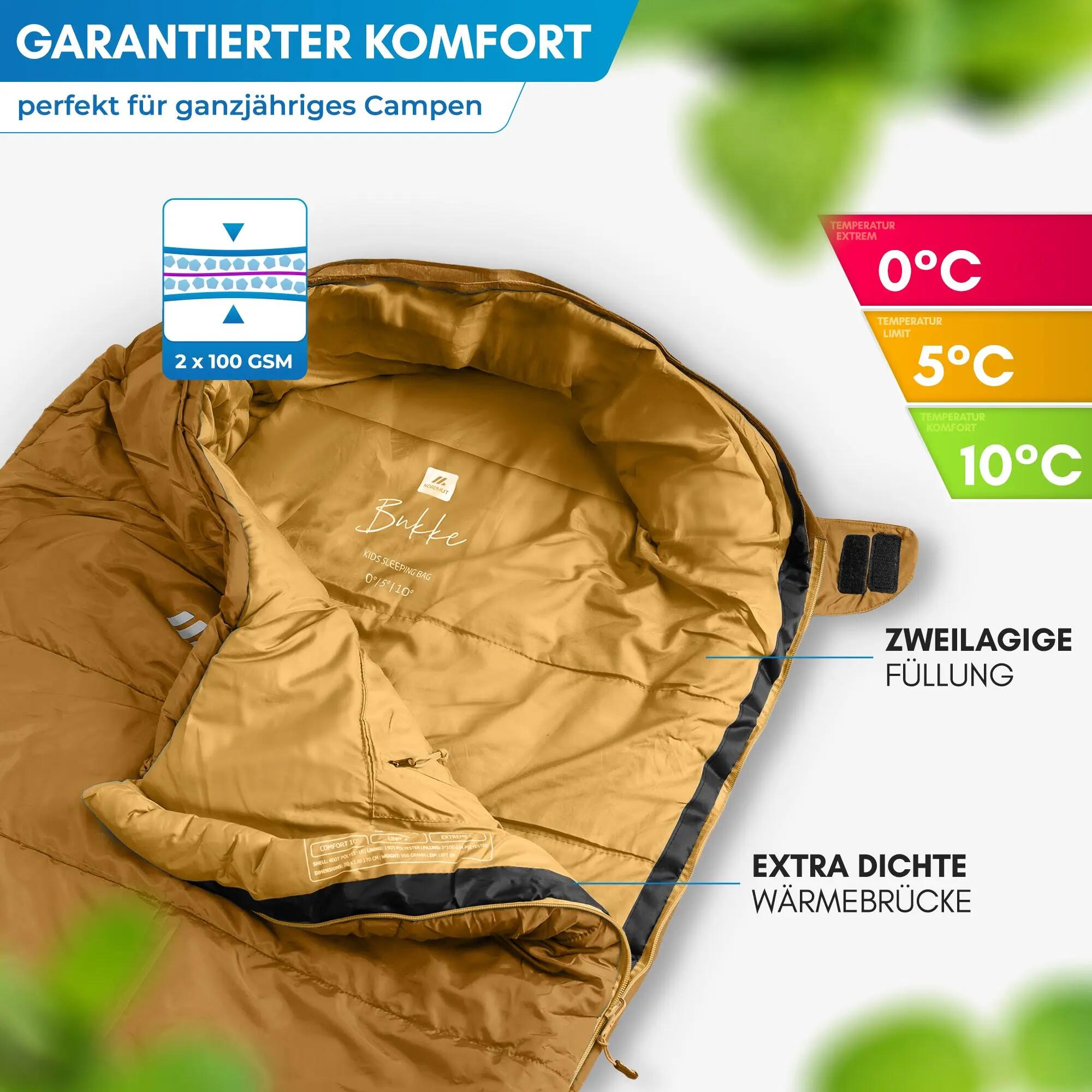 Kids - Camping - Schlafsack - warm, gemütlich - Bukke 4/5