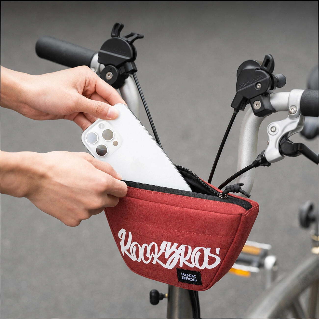 Trapezvormige fietsstuurtas 4/4