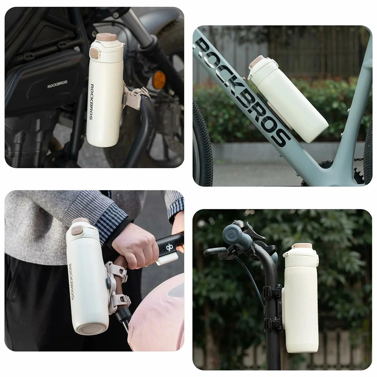 Borraccia termica con striscia magnetica per bicicletta e scooter 7/7