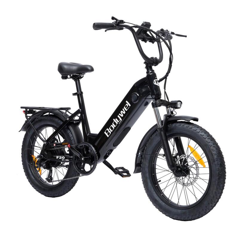 F20 bicicletă electrică pentru adulți, baterie 48V 15Ah și roți de 20x3.0 inci.