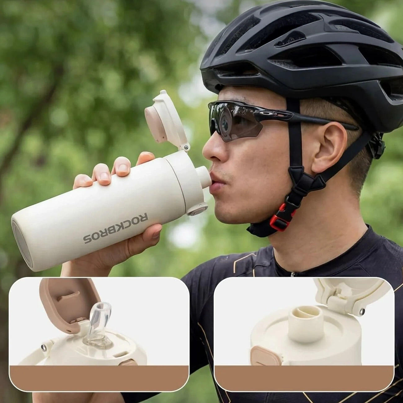 Borraccia termica con striscia magnetica per bicicletta e scooter 3/7