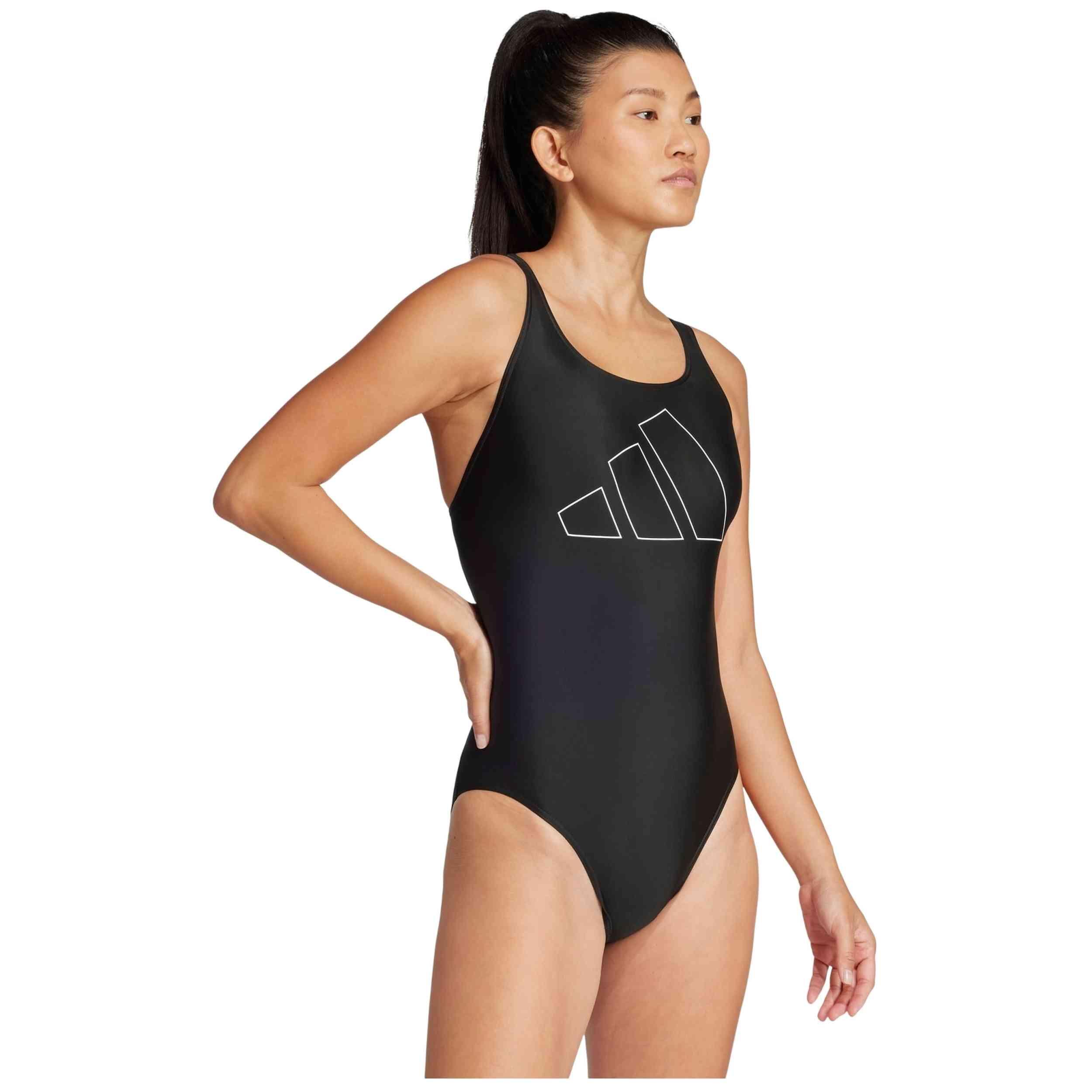Maillot de bain Adidas modèle BIG BARS SUIT pour femmes 3/4