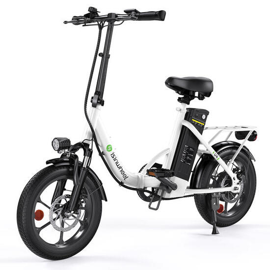 Składany rower elektryczny isinwheel U4 250W silnik 36V 10,4Ah akumulator