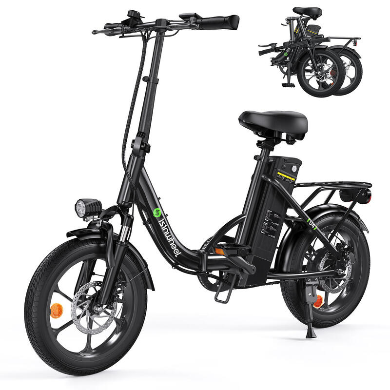 Bicicletă electrică pliabilă isinwheel U4, motor 250W, baterie 36V 10.4Ah