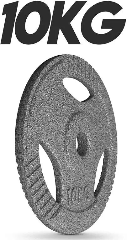 Set discuri fonta cu maner, 1 x 10kg, 30mm, Physionics 3/7