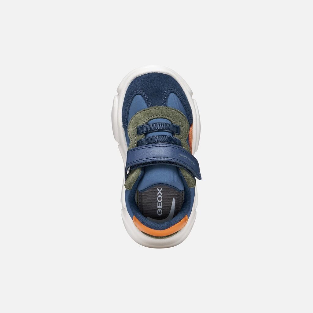 Baskets Bébé Garçon B CIUFCIUF BOY Bleu Marine Clair/Orange 6/7