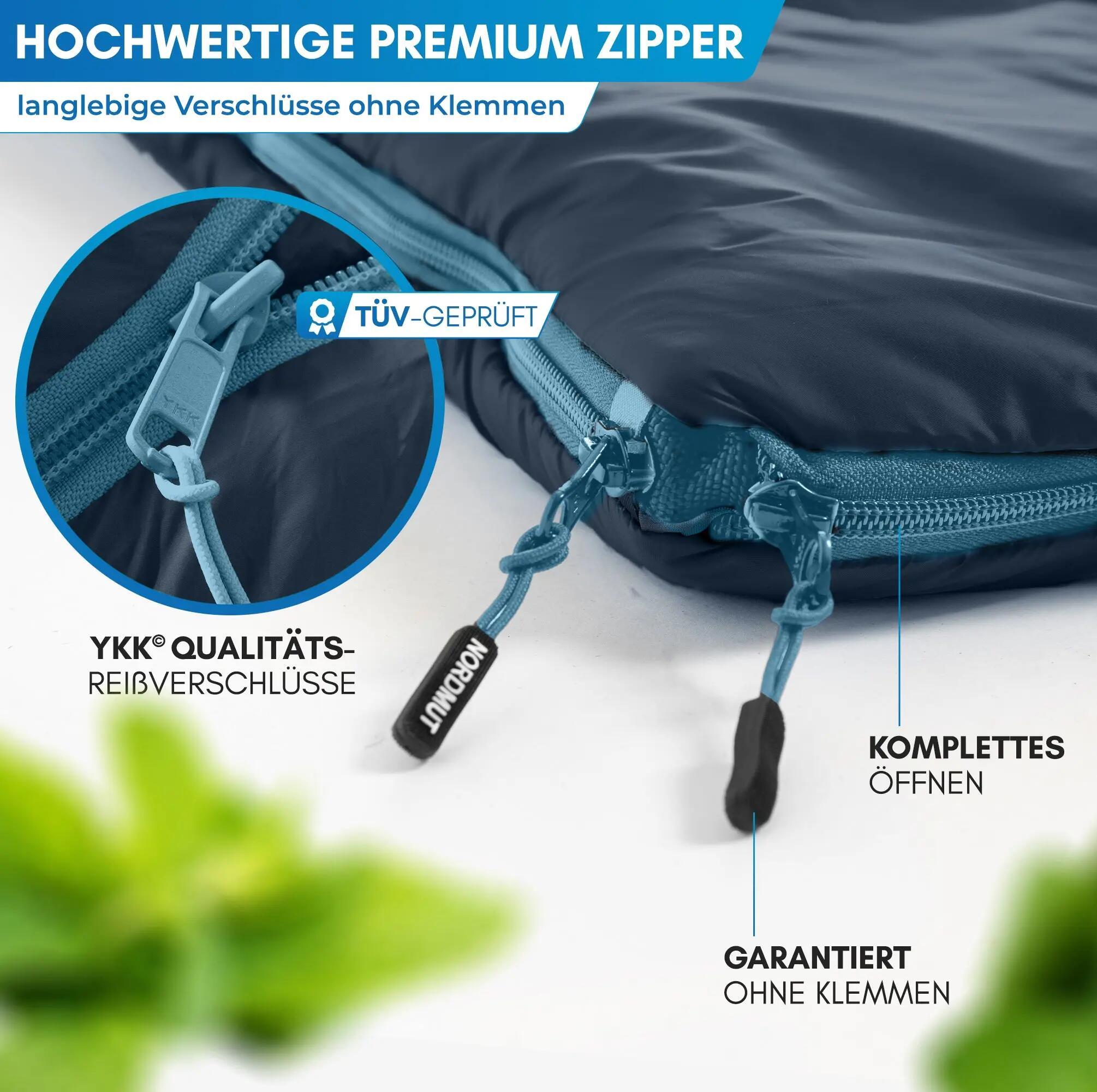 Unisex - Camping - Doppelschlafsack - für zwei Personen - Otra 3/5