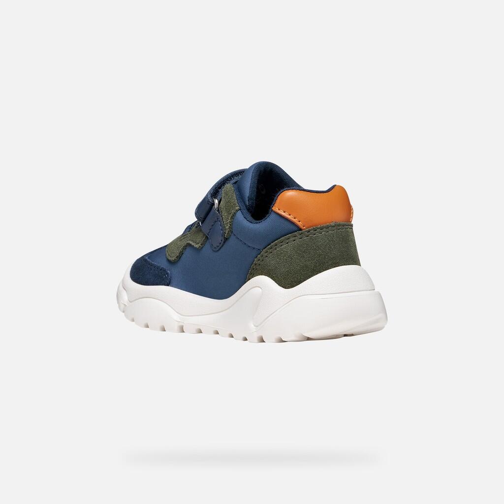 Baskets Bébé Garçon B CIUFCIUF BOY Bleu Marine Clair/Orange 4/7