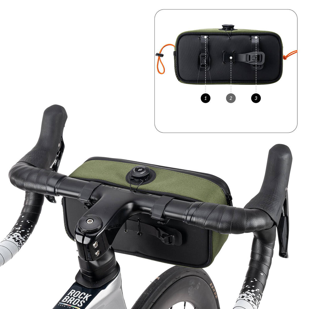 Waterdichte stuurtas voor de fiets 6/7
