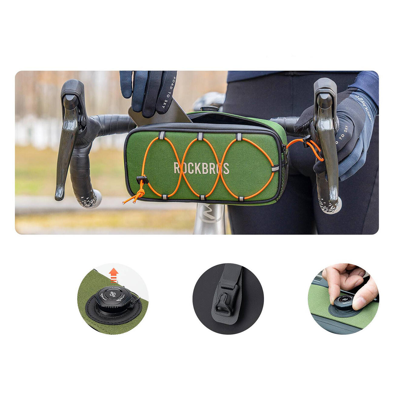 Waterdichte stuurtas voor de fiets 5/7