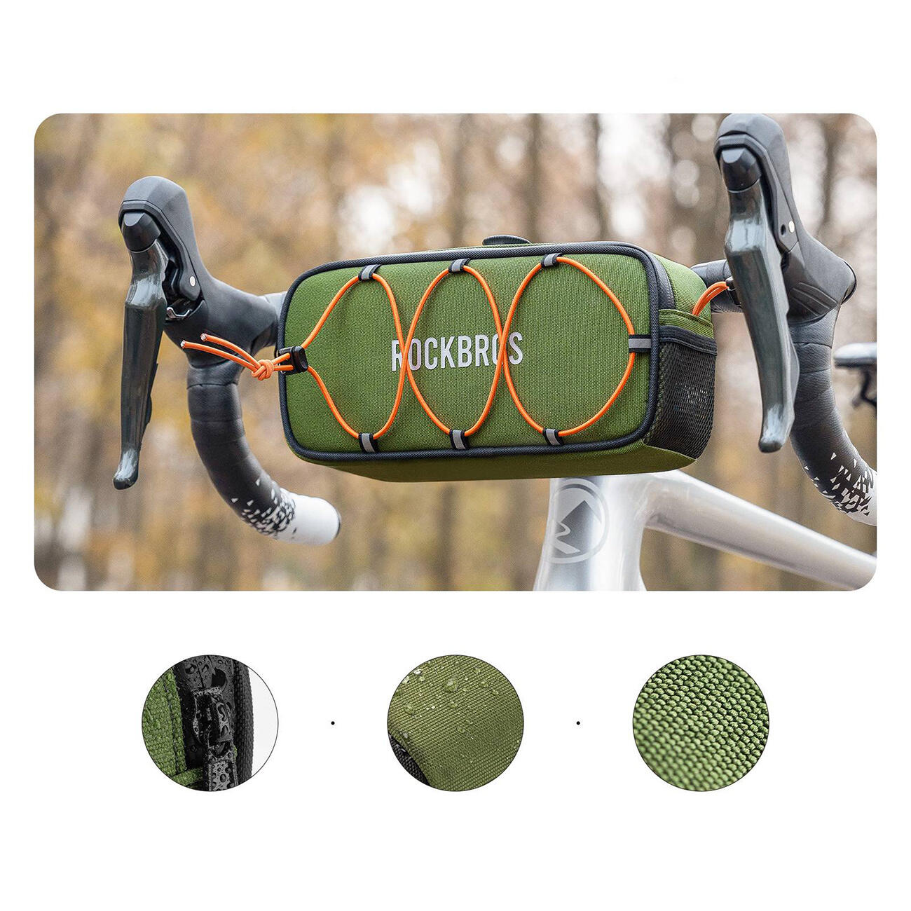 Waterdichte stuurtas voor de fiets 2/7