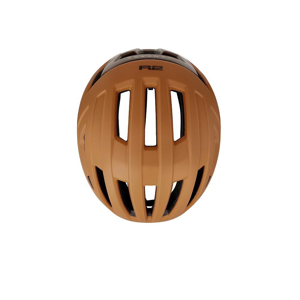 Fietshelm Vantage - in mold technologie - Oranje Bruin 2/5