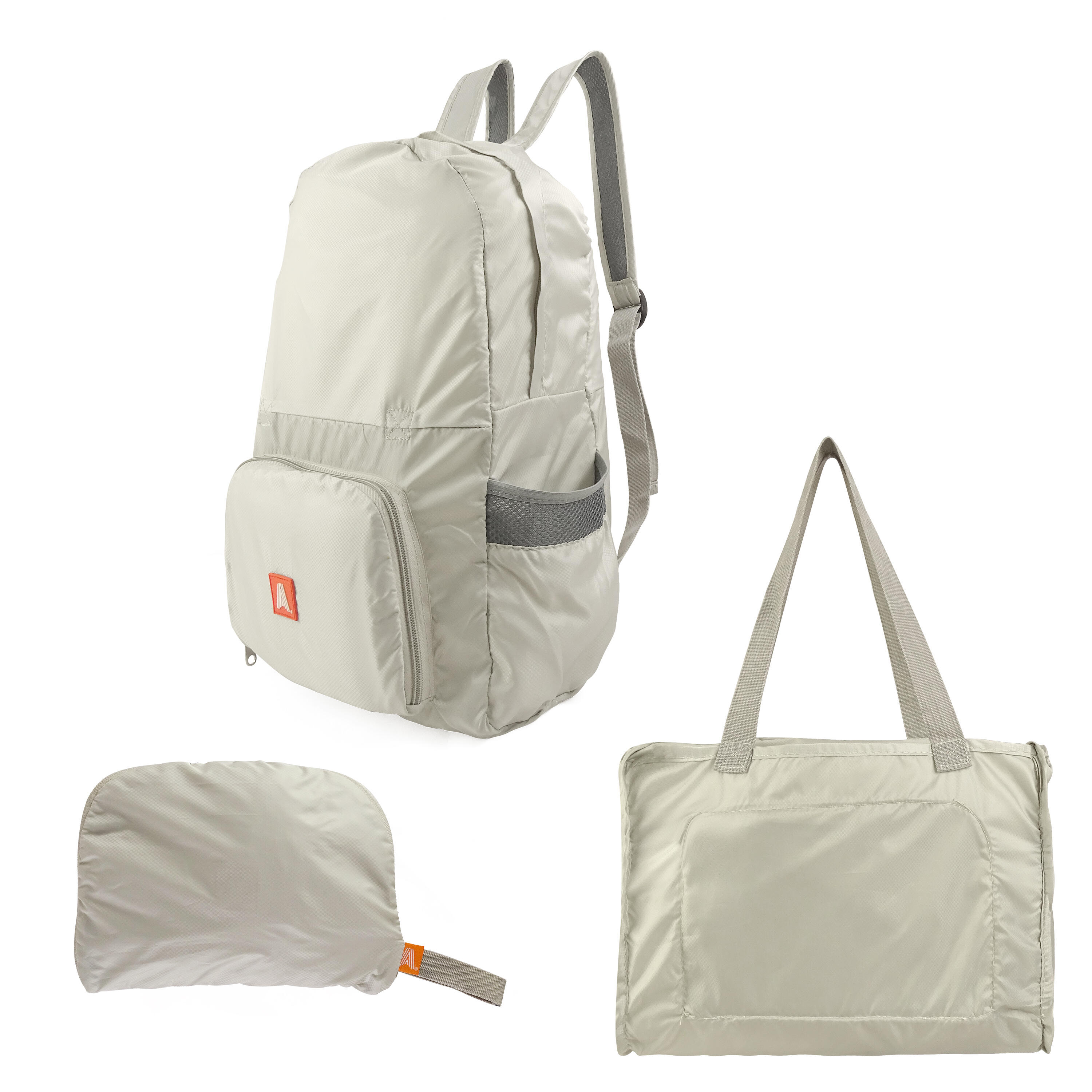 Scape Travel mochila plegables  20L gris claro 3/4