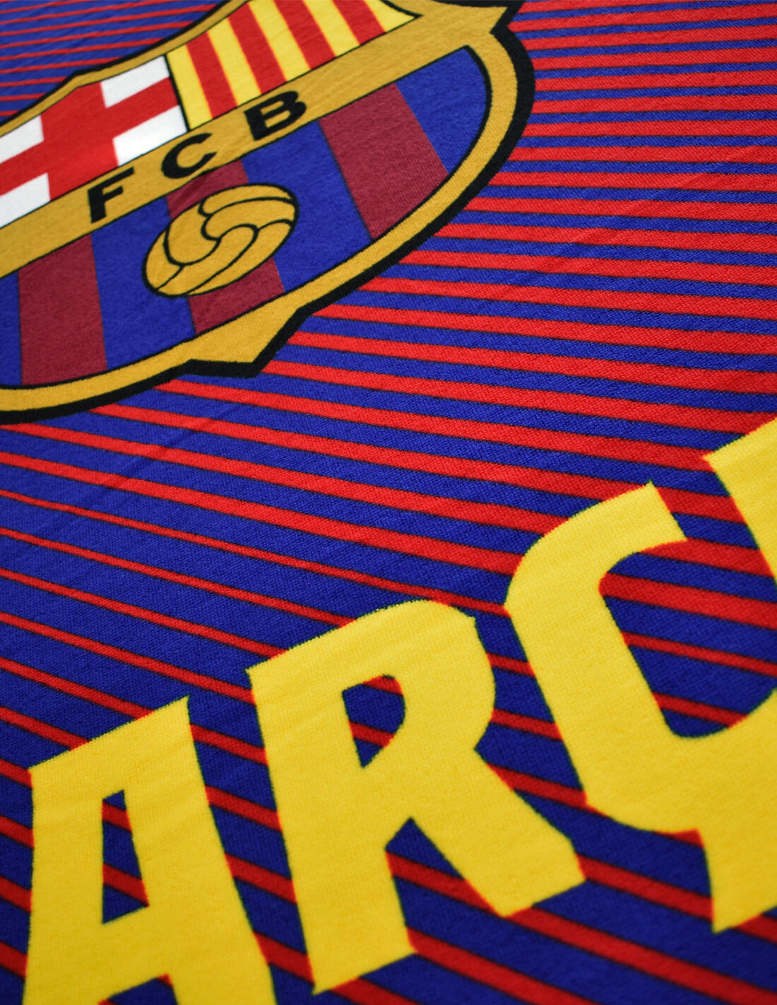 Toalla FC Barcelona Stripes 70x140 cm microfibra 2/2